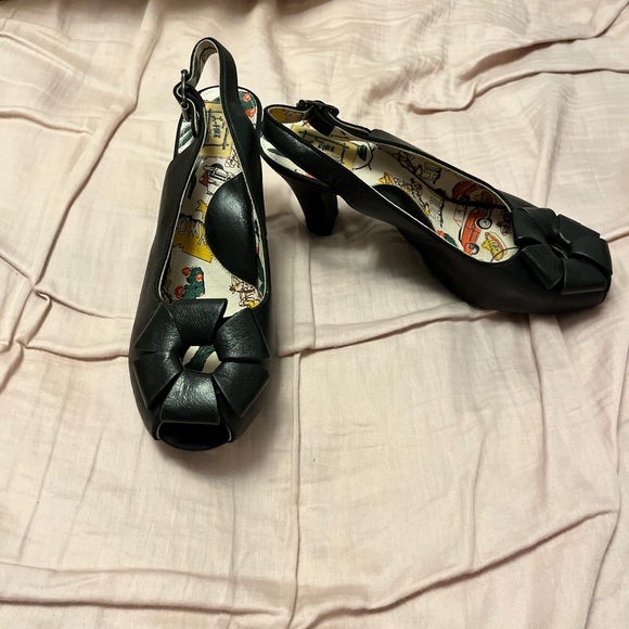 miss L fire Shoes - Miss L fire leather high heels